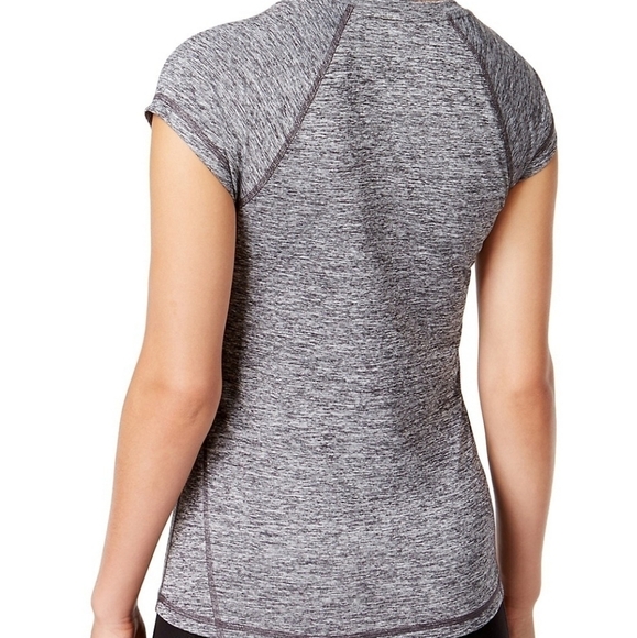 New Ideology Rapidry Performance V Neck Tee Large Grey Heathered Short Sleeve - Picture 2 of 9